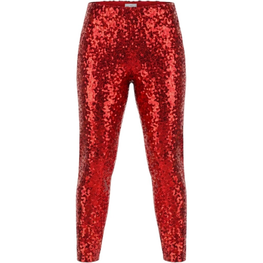 Tipsy Elves Womens Red Sequin Leggings High Waisted Sparkly Holiday Pants XL
